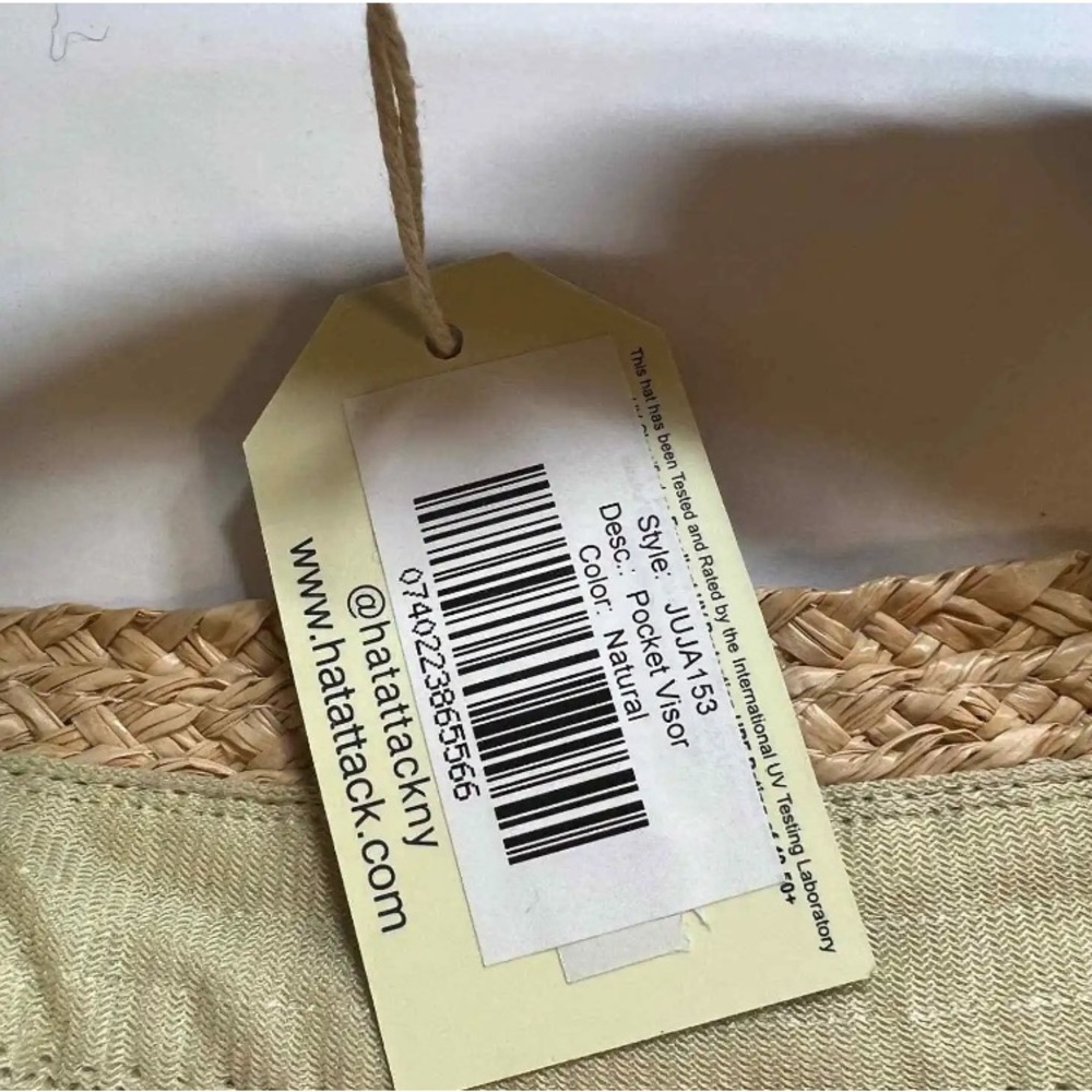 Nwt Revolve Hat Attack Raffia Straw Adjustable Po… - image 8